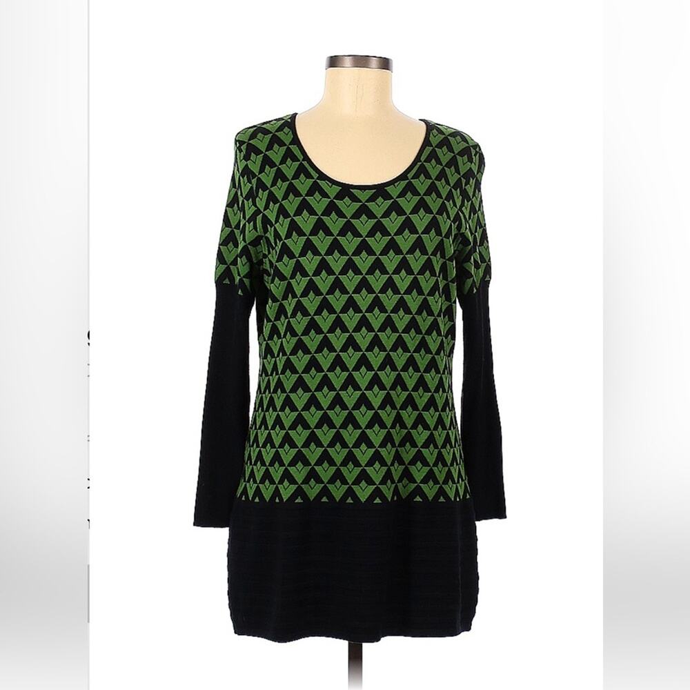 Elena Wang long sleeved drop waist sweater dress, size M